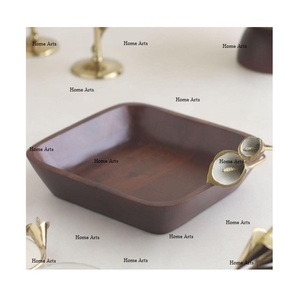Juego De 2 Cuencos De Postre De Madera Tazón De Chocolates De Forma Cuadrada De Calidad Premium Del Fabricante In Home Arts - Product Image 6