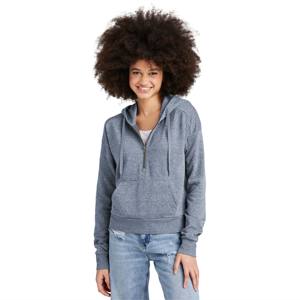 <b>Womens</b> Half-Zip Fleece <b>Navy</b> <b>Hoodie</b> Warm and Casual <b>Hoodie</b> for Lounging, Running, and Outdoor Workouts in Cooler Weather - Product Image 2