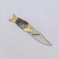 Cuchillo de Bolsillo Plegable de Acero de Damasco, Resistente, Personalizado por el Fabricante, para Pesca, Camping, Caza, Supervivencia y Uso Diario