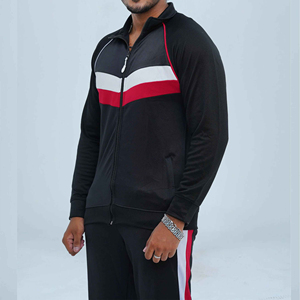 Ensemble de survêtement coupe-vent sur mesure OEM, vêtements de sport pour hommes, ensemble de jogging deux pièces, veste coupe-vent à manches longues pour hommes - Product Image 4