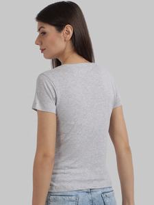 เสื้อยืดลายตลกสำหรับผู้หญิงเสื้อคอกลมพอดีตัวปกติสำหรับวัยรุ่นหญิงเสื้อ100% โลโก้ที่กำหนดเองเส้นใยไม้ไผ่ป้องกันการหดตัว - Product Image 3