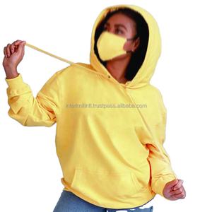 Sudadera Deportiva con Capucha para Mujer, Otoño 2023, Transpirable, Holgada, Corta, para Gimnasio y Entrenamiento, de Algodón y Poliéster - Product Image 1