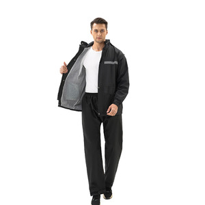 Best Edition Latest Fashion Wear Windbreaker Jackets & Coat With Wide Leg <b>Trousers</b> Pants Anti Shrink Waterproof Rain Suit Unisex - Product Image 6