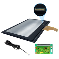 Écran tactile de 13,3 pouces avec carte de contrôle, écran tactile LCD haute luminosité, I2C, module tactile capacitif multi-touch 10 points