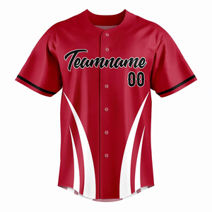 Jersey Camisas de béisbol Personalizado aceptado Bordado Uniforme Juventud Cosido Logo Número Nombre Jersey del equipo de béisbol - Product Image 4