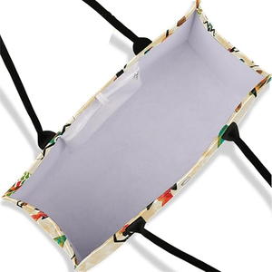 Sac fourre-tout écologique en toile 100% naturelle avec bande de sangle poignée rembourrée impression personnalisée à prix abordable - Product Image 5