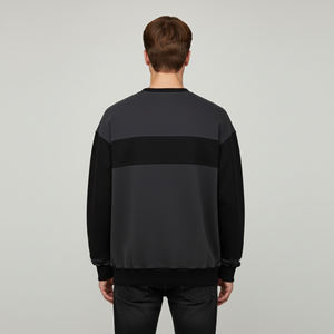 Nueva Sudadera de Forro Polar de Dos Tonos para Hombre, 100% Algodón, Invierno 2025, Logotipo Bordado Personalizado, Transpirable, Talla Grande, Personalizable - Product Image 2