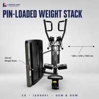 Équipement de musculation professionnel : Machine à traction dorsale fixe à sélection de charge par pignon pour l'entraînement du dos