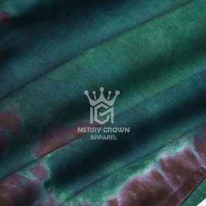 Short de survêtement décontracté tie-dye pour hommes super doux en coton polyester écologique avec broderie de logo personnalisé cordon de serrage à la taille - Product Image 5