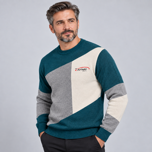 <b>Men</b> Casual <b>Sweater</b> With Fine Knitted Fabric Soft Texture Comfortable Fit Warm Design Ribbed Cuffs And Collar <b>For</b> Winter Everyday - Product Image 5