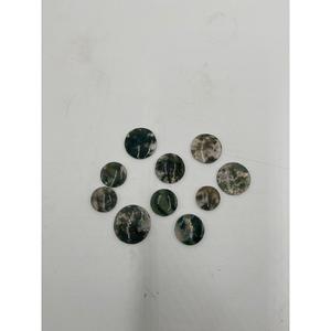 Agate verte naturelle, pierres précieuses en vrac, cabochons entièrement polis, pierres de guérison, disponibles en formes ronde, ovale, goutte d'eau et carrée - Product Image 1