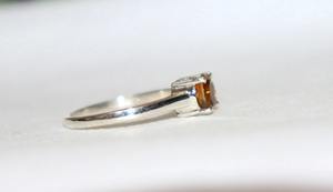 แหวนพลอยซิทรินสีเหลือง เงินแท้ 925 ทำมือ เครื่องประดับประจำเดือนเกิด ของขวัญสำหรับเธอ - Product Image 3