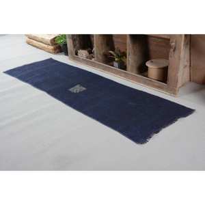 Alfombra de lana turca Vintage moderna de 230x760 pies hecha a mano clásica rectangular patrón de retazos abstracto para el hogar sala de estar látex - Product Image 3