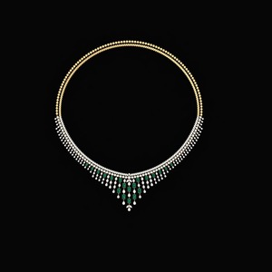 Collar de Diamantes Cultivados en Laboratorio, Corte Marquesa, Color Blanco, Amarillo y Rosa, Oro de 18 Quilates, 37 Gramos en Bruto, 33 Gramos en Neto, Certificado IGI, Lujo - Product Image 5