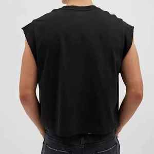 Camiseta de tirantes personalizada para hombre 95 algodón, 5 camisetas lisas de LICRA para hombre a precios al por mayor - Product Image 3