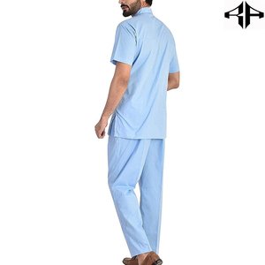 Uniformes d'infirmière à logo personnalisé OEM Costumes de gommage pour hommes Ensembles d'uniformes à manches courtes pour médecins et hôpitaux Combinaisons respirantes à col montant - Product Image 4