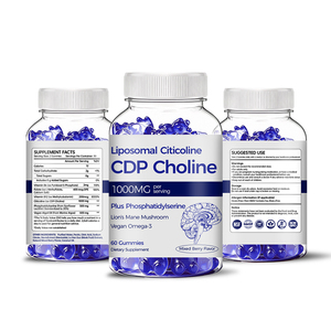 Gomitas de Citicolina Liposomal GMP, <span class=keywords><strong>CDP</strong></span> Colina, Fosfatidilserina, Melena de León, Omega 3 Vegano para la Salud Cerebral, Fabricante OEM - Product Image 1