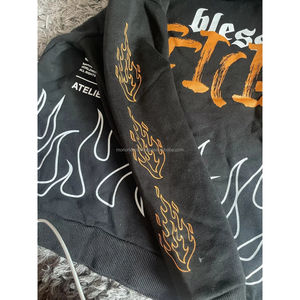 2024, venta al por mayor, sudaderas con capucha y sudaderas para hombre, chándales de algodón, conjuntos de Jogger de gran tamaño, ropa de calle, chándal de Hip hop XL Fitness - Product Image 4