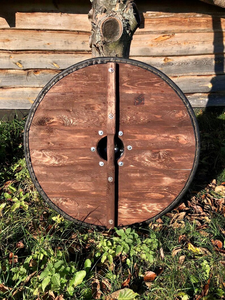 Escudo vikingo Escudo de madera medieval nórdico tradicional - Product Image 4