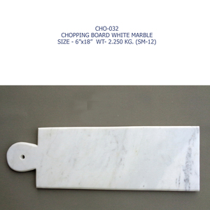 Magnifique planche à découper en marbre blanc au design simple pour la maison et la cuisine Planche à découper pour légumes en marbre de qualité supérieure - Product Image 2