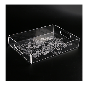 Les restaurants de plateau de service en acrylique de qualité supérieure utilisent une impression de conception d'ananas de forme carrée de l'exportateur et du fabricant - Product Image 2