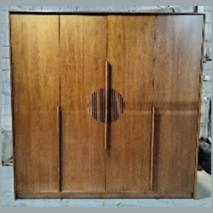 Armoire pour enfants de la série Br-2, en bois de teck écologique et durable, design moderne pour une utilisation en extérieur et en salle de bain, 210x60x210 - Product Image 1