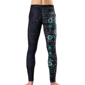 Sublimado MMA Spats Unisex Leggings Medias para gimnasio Fitness Compresión Ligero Spandex/Poliéster 220g Pantalones - Product Image 2