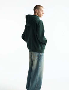 Sweat-shirt à capuche oversize tendance pour hommes et femmes, logo personnalisé, polaire doux, lourd, streetwear, mode, vente en gros - Product Image 2