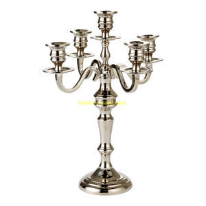 Aluminum Gold 5 Arm Tabletop Candelabra <b>Candle</b> Holder Wedding Party Decoration Banquet <b>Centerpiece</b> Luxury <b>Candle</b> Stand Wholesale - Product Image 5