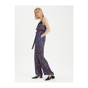 Pantalones de Mujer Estampados con Cintura Elástica de Viscosa, Pantalones Cómodos - Product Image 3