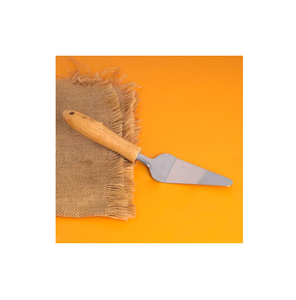 Servidor de pasteles de acero inoxidable de lujo con mango de madera para uso mediano para utensilios de cocina y restaurantes - Product Image 2