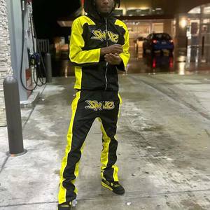 100% ropa de calle deportiva de nailon, chaqueta cortavientos de concha blanda, chándal bordado con logotipo personalizado de alta calidad, venta al por mayor para hombres - Product Image 1