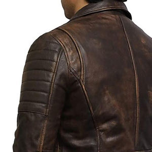 Gran oferta, chaqueta de motorista de cuero de invierno para hombre de buena calidad, impermeable, a prueba de viento, ajustada, precio barato, elegante, ligera - Product Image 6