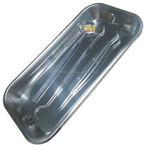 Caja de Esterilización Manual de Acero Inoxidable Cuadrada con Tapa y Orificios para Instrumentos Quirúrgicos y Dentales, Duradera, con Certificación CE - Product Image 1