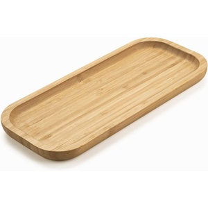 Plateau de service élégant en bois enduit d'émail imprimé avec poignées pour le petit déjeuner café collations fêtes décor à la maison - Product Image 2