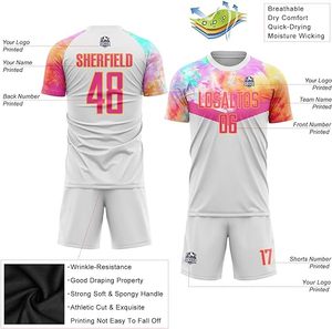 Nuevo Conjunto de camiseta de fútbol para adultos, hombres, niños, jóvenes, camisetas de fútbol de voleibol, uniforme, pantalones cortos, Kit deportivo, ropa, traje con estampado personalizado - Product Image 3