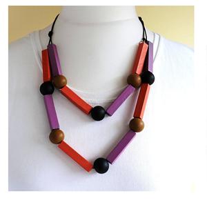 Cuentas de madera de colores personalizados azules con forma y tamaño, entrega rápida desde India - Product Image 5