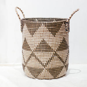 Panier de rangement pour vêtements en fibre naturelle de jonc de mer Vente en gros de paniers d'herbe de mer pour l'organisation de la maison - Product Image 2