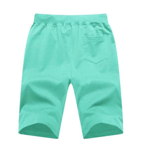 Pantalones cortos para correr para hombre, pantalones cortos informales con cordón y cremallera, cintura elástica, novedad - Product Image 2