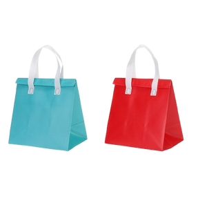 Bolsas de entrega de alimentos con asa no tejida reciclable, logotipo personalizado, ensalada, galleta, Chocolate, sándwich, aperitivo, pan, pastel de leche, hamburguesa - Product Image 1