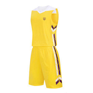 Uniforme de baloncesto de tela de alta calidad de nuevo diseño uniforme de baloncesto de diseño de logotipo de número de nombre personalizado - Product Image 1
