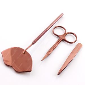 Espejo de maquillaje de aumento grande de acero inoxidable con mango largo Punta puntiaguda Herramientas de control de pestañas para pestañas de volumen - Product Image 6