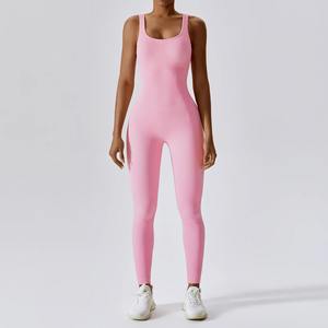 Traje de Yoga de una pieza sin costuras de primavera, conjunto de entrenamiento de Fitness para apretar el vientre, ropa de gimnasio, ropa deportiva de realce - Product Image 5