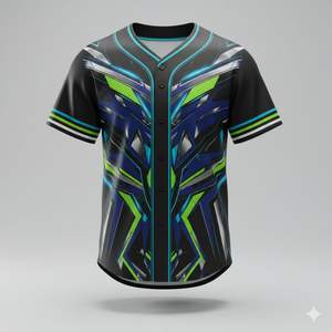 Ensemble de maillots de baseball imprimés professionnels, design personnalisé, tissu respirant à séchage rapide, fournisseur d'uniformes d'équipe avec logo et couleurs personnalisées - Product Image 6