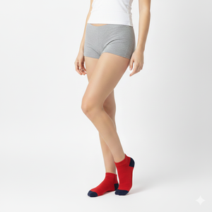 Chaussettes de compression unisexes en coton respirantes, personnalisables avec logo OEM, antidérapantes, argentées, pour hommes et femmes, tricotées pour le printemps - Product Image 2