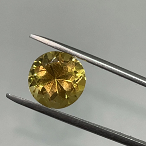 Piedra preciosa de la mejor calidad de forma redonda de tamaño 3,25 MM de citrino natural para la fabricación de joyas - Product Image 1