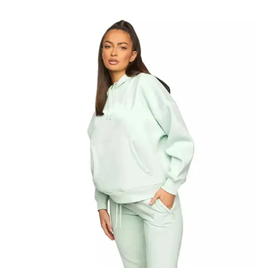 Vente en gros meilleur prix nouveau sweat à capuche pull-over uni pour femmes logo personnalisé sweats à capuche pour femmes surdimensionnés avec toutes les tailles disponibles respirant - Product Image 5