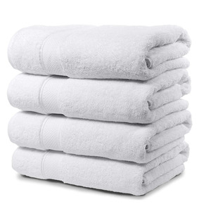 Serviettes de bain blanches de luxe Extra Large 100% coton doux épais absorbant séchage rapide hôtel serviette de bain serviette de bain coton - Product Image 5