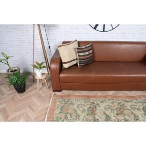 พรมตกแต่งสไตล์ตุรกี ขนาด 3.6x6.6 ฟุต พรมวินเทจ พรมขอบสีน้ำตาล - Product Image 3