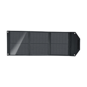 แผงโซลาร์เซลล์แบบพับสามตอน 60W 18V ผิวด้าน PET พร้อมช่องต่อ DC และ USB - Product Image 1